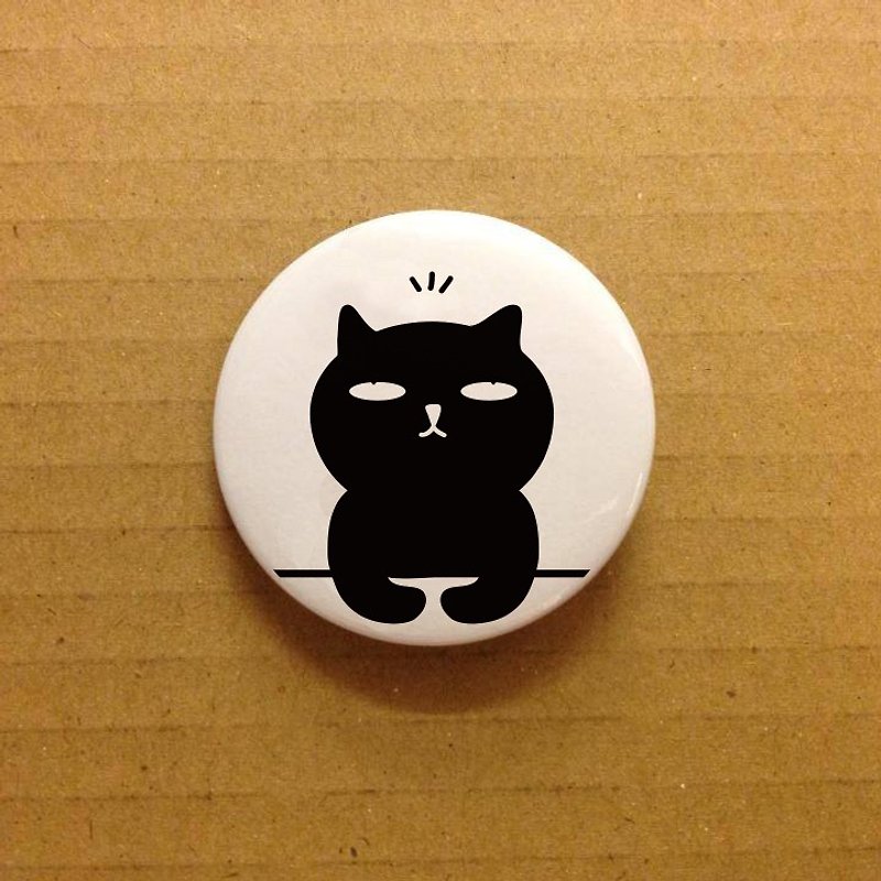Badkitty Little Button - Rolling Eyes - Brooches - Other Metals White