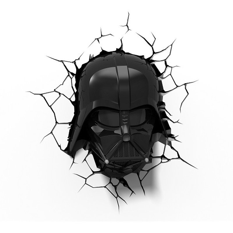 3D Light FX - Star Wars EP7 Series Darth Vader Helmet  - 3D立體造型燈 星際大戰EP7系列 黑武士頭盔 - 燈具/燈飾 - 塑膠 黑色
