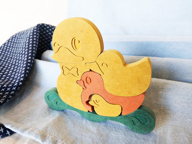 疊疊小鴨 - 寶寶益智木拼圖【寶寶玩具】 - 寶寶/兒童玩具/玩偶 - 木頭 多色