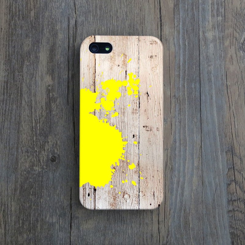 OneLittleForest - Original Mobile Case - iPhone 4, iPhone 5, iPhone 5c- fluorescent ink - Phone Cases - Plastic Yellow