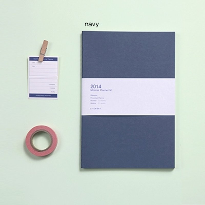 Dessin-Minimal 週計畫本M-Navy,LWK93962 - Notebooks & Journals - Paper Blue