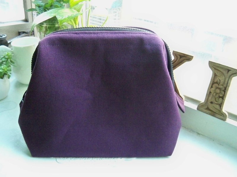 Product Description - square mouth package (in) - Deep Purple - Toiletry Bags & Pouches - Other Materials Purple