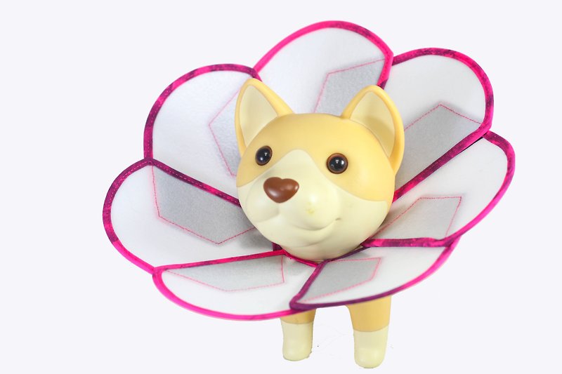 Petals Flowers pet anti-licking medical headgear [board] (Size L)**Taiwan's new patented design** - Other - Plastic Green