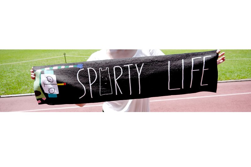 ✿Macaron TOE 馬卡龍腳趾✿ Sporty Life /毛巾(運動毛巾!海灘巾!擦頭毛巾!) - 毛巾浴巾 - 其他材質 黑色