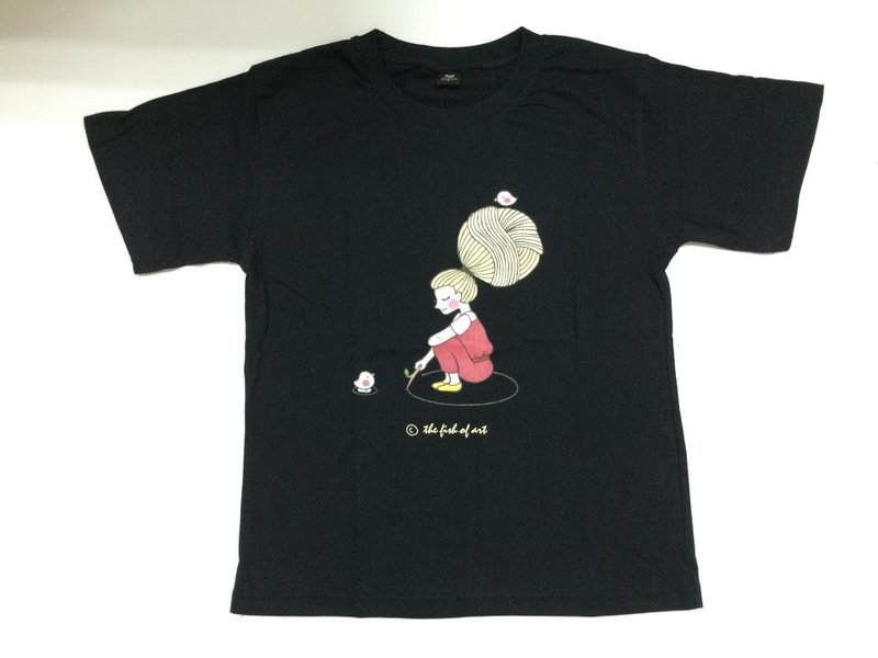 世界が大きいなら、探検に行かなければ、自分の限界を描くだけです。TEE半袖T-SHIRT T0006 - Tシャツ - コットン・麻 ブラック