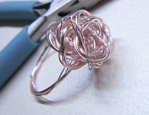 ○瑩羱○(yingyuan) Metal-手作螺旋玫瑰金花戒 | 美圍6.5~12號下單處 | - 玫瑰金(純手工製作.禮物.飾品.美國進口.戒指.禮盒.金屬線)