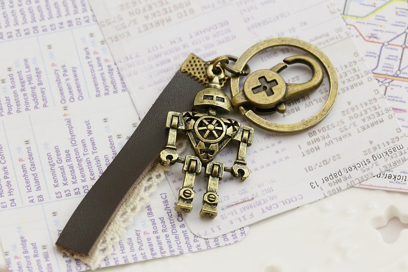 Industrial wind robot strap/key ring - Charms - Other Metals 