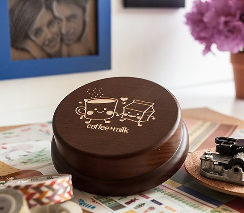 [Birthday gifts, commemorative gifts, Christmas gifts] Customized perfect pair // music box - Other - Wood Brown