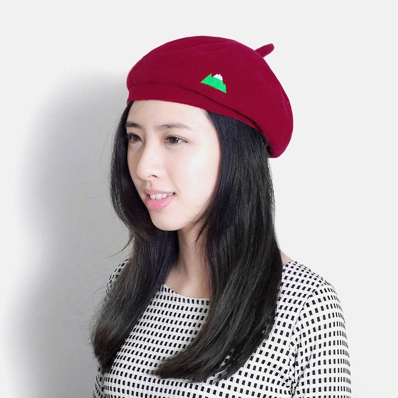 [New Year's gift] Little Snowy / bright red hair pumpkin hat - Hats & Caps - Other Materials Red