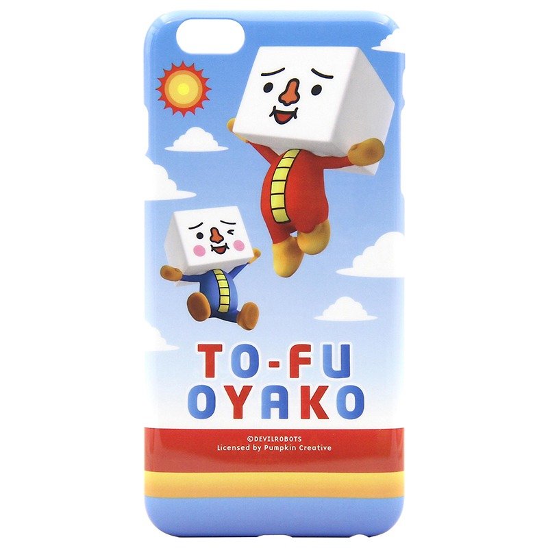 TO-FU OYAKO iPhone 6p tofu person ultra-thin, printed on both sides, mobile phone case, mobile phone case - เคส/ซองมือถือ - พลาสติก สีน้ำเงิน
