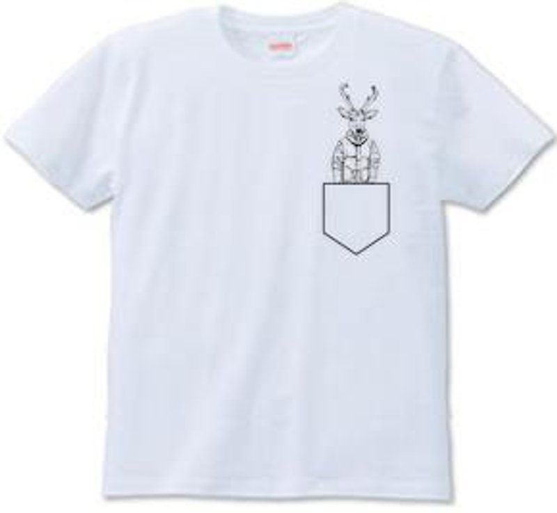 Deer pocket（6.2oz） - Tシャツ メンズ - その他の素材 
