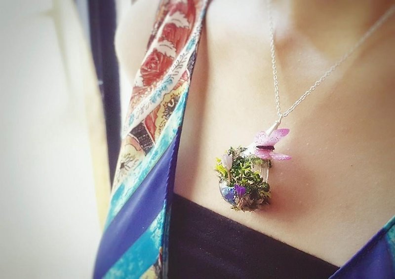[Atelier A.] Christmas Collection My Summer Garden Necklace - สร้อยติดคอ - แก้ว 