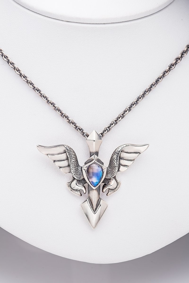 Wing of Megalo - Necklaces - Gemstone Blue