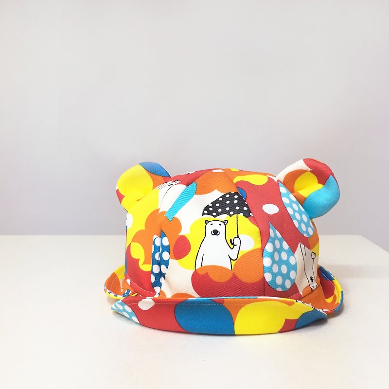 [Tokyo Limited] KIDS Bear Hat | Umbrella Polar Bear - หมวก - วัสดุอื่นๆ สีแดง