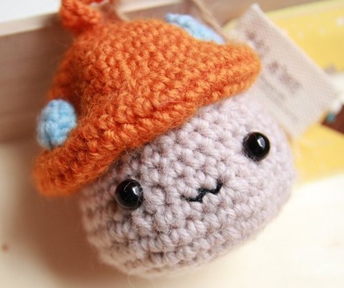 [Cloth. Cotton yarn dolls] small mushroom shape