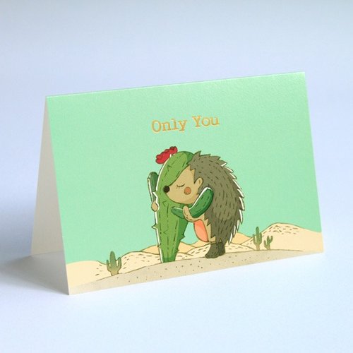 最靡有禮 MIIN GIFT 【生日/情人/聖誕/祝福卡片】萬用卡 / Only You (情人節)