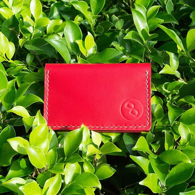 DUAL the Classic card case - Card Holders & Cases - Genuine Leather Red