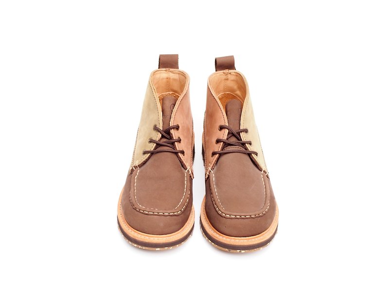【Mountain girls】SANTA FE Moc Toe Boots KIWI - Women's Casual Shoes - Genuine Leather 