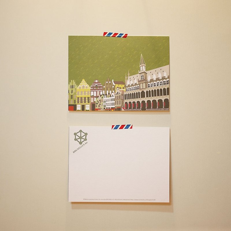 [Out. Go] postcards ◆ ◇ ◆ ◆ ◇ ◆ Brussels - Cards & Postcards - Paper Green