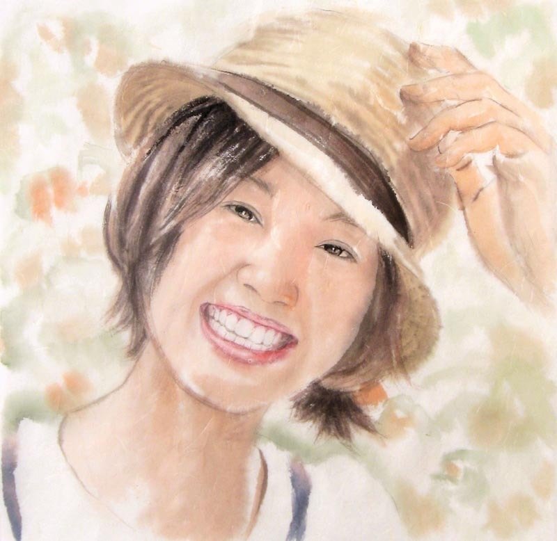 Custom Portrait, Girl's Portrait, Girl's Personalized Original Hand Drawn Portrait from Your Photo, OOAK watercolor Painting Ideas Gift - ภาพวาดบุคคล - กระดาษ หลากหลายสี