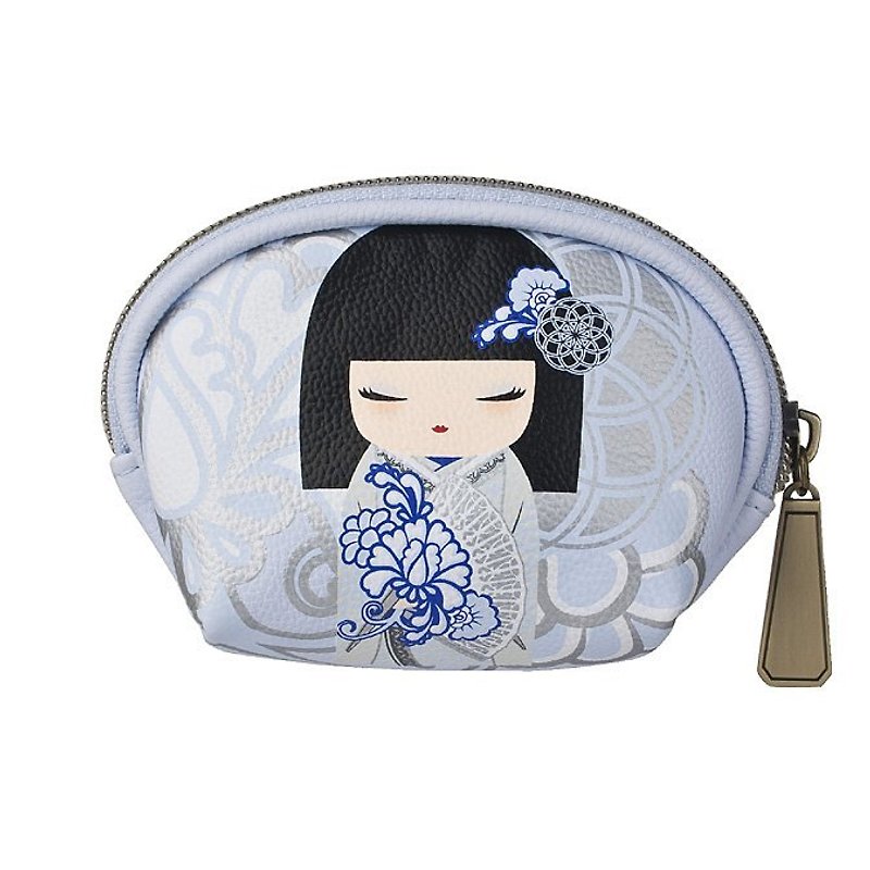 Kimmidoll and Blessed Doll Coin Purse Kyoka - กระเป๋าใส่เหรียญ - วัสดุอื่นๆ สีน้ำเงิน
