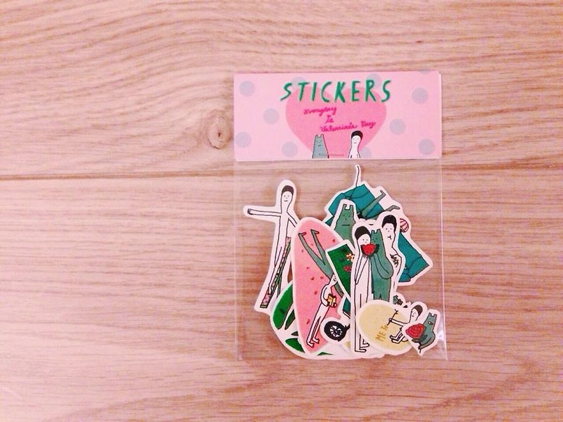 Valentine | Sticker Pack(12 in) - สติกเกอร์ - กระดาษ หลากหลายสี