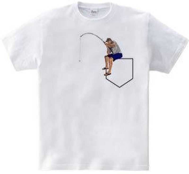 Pocket fishing　5.6oz - Tシャツ メンズ - その他の素材 