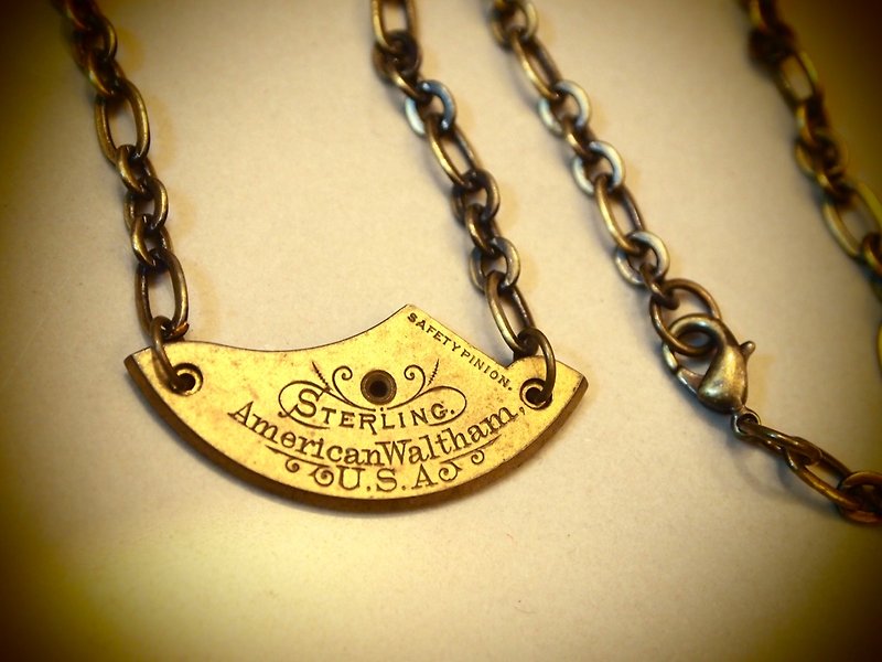 American Waltham 古董懷錶Steampunk 項鍊American Waltham - 項鍊 - 其他材質 金色