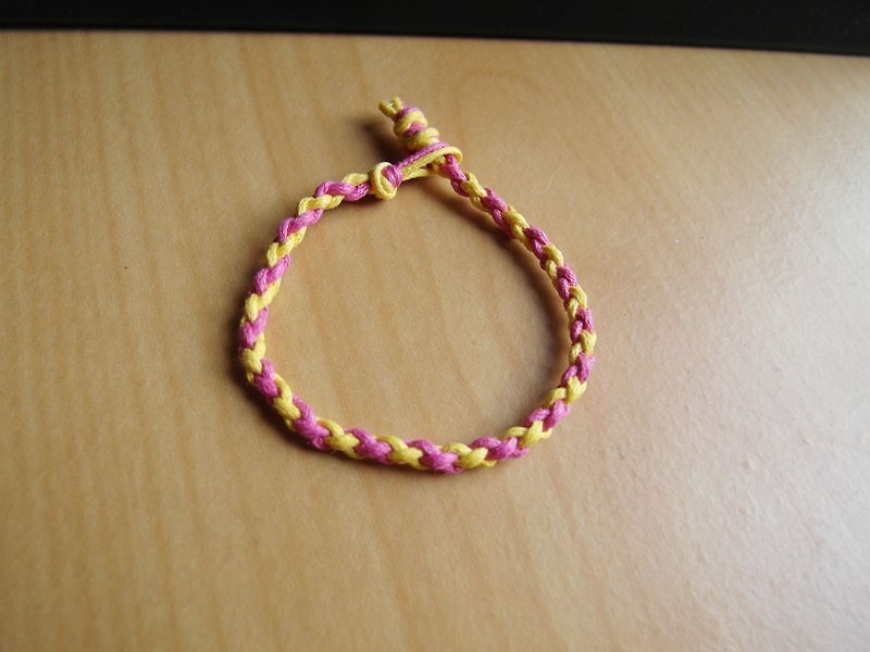 Chubby / hand-knitted anklet - Other - Other Materials Yellow
