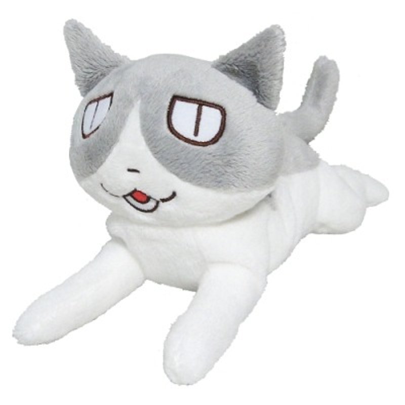 Kuruneko, Japanese Anime cat 21cm plush relief doll_Tome KK1409502 - Stuffed Dolls & Figurines - Cotton & Hemp White