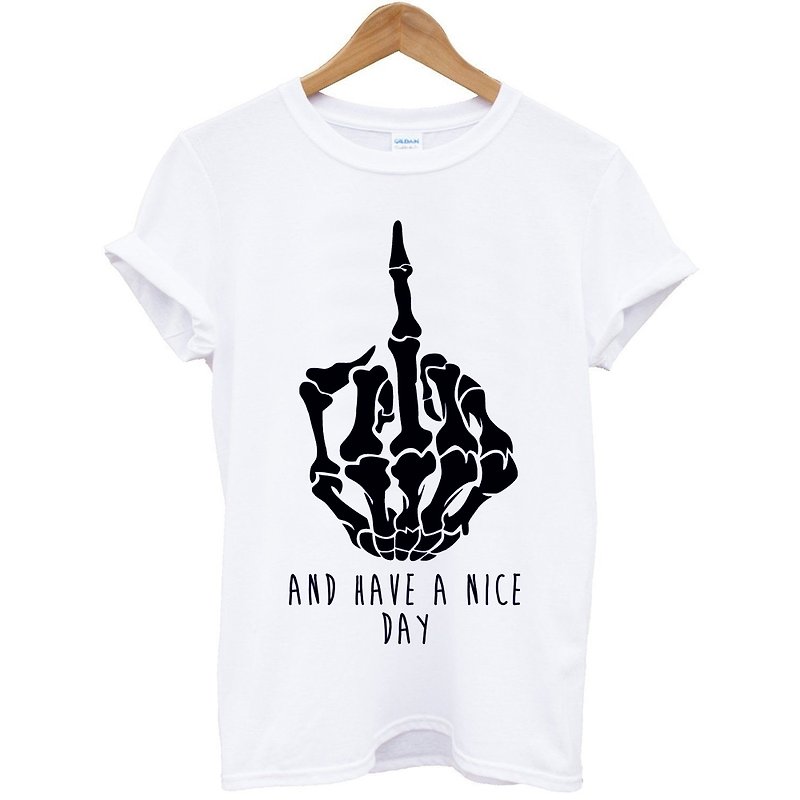 AND HAVE A NICE DAY Short Sleeve T-Shirt-2 Color Wenqing Art Design Fashionable Text Fashion - Men's T-Shirts & Tops - Other Materials Multicolor