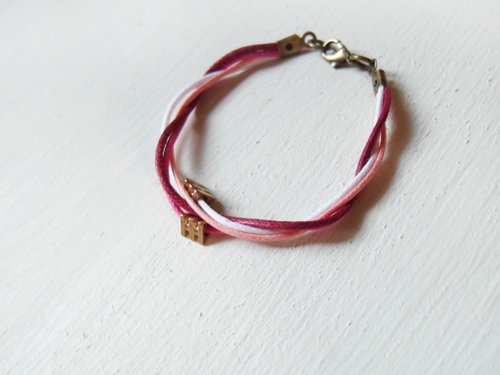 zoeshop-handmade 幾何圖形 / 黃銅手工手環
