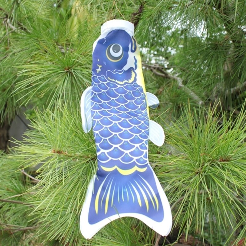 台灣鯉魚旗30CM (深藍) - 擺飾/家飾品 - 其他材質 藍色