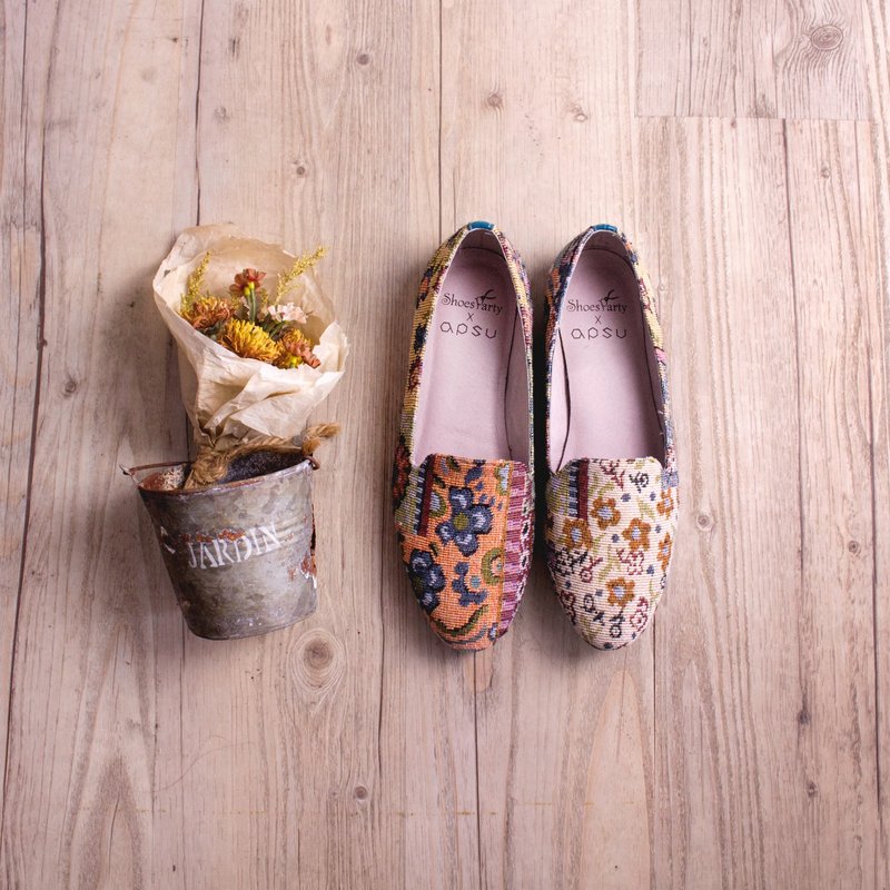 ----------Shoes Party----------波斯民族風歐貝拉    /女鞋/手工訂製/日本布料 - 娃娃鞋/平底鞋 - 其他材質 多色