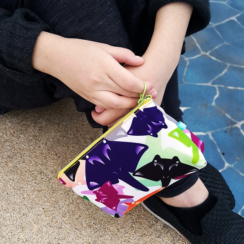 【Organic Cotton】Manta Ray Camouflage Pouches - Toiletry Bags & Pouches - Other Materials Multicolor