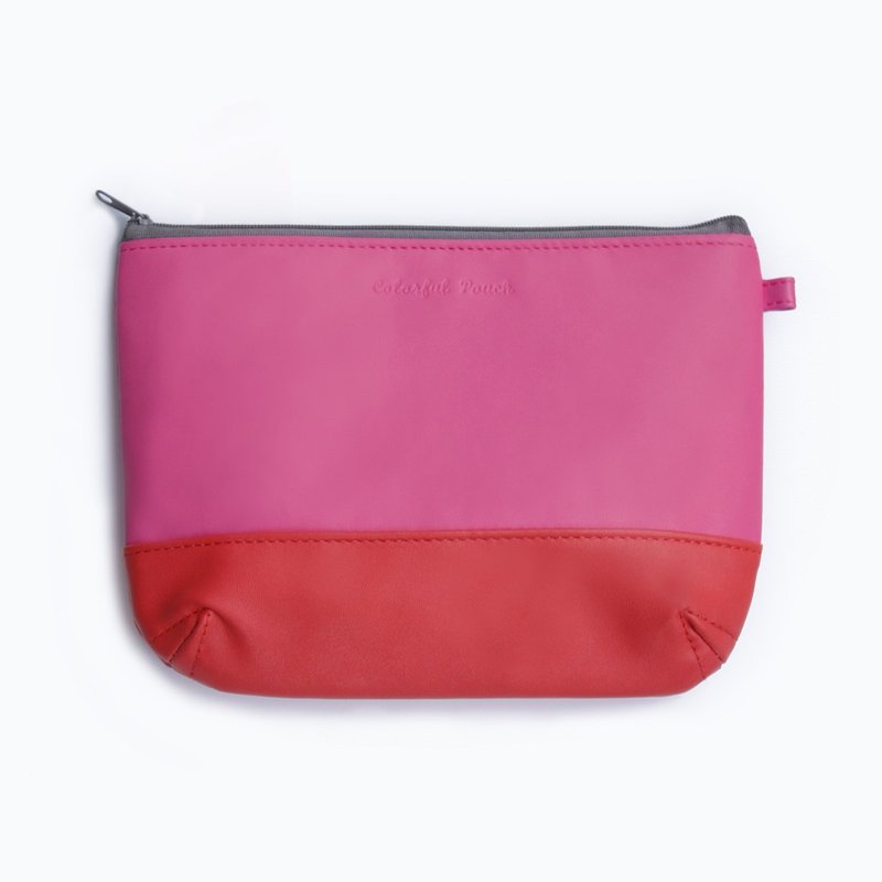 U-PICK original product life spell color leather cosmetic bag admission package - กระเป๋าเครื่องสำอาง - หนังแท้ 