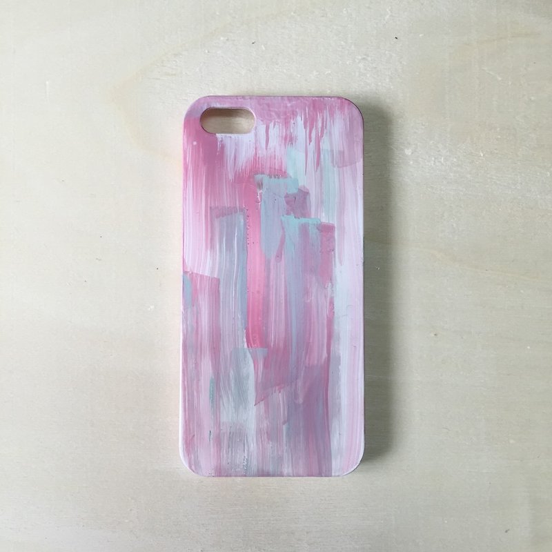 〔手繪手機殼smartphone case：我的夢My Dream：手繪Hand-painted〕 - 手機殼/手機套 - 塑膠 粉紅色