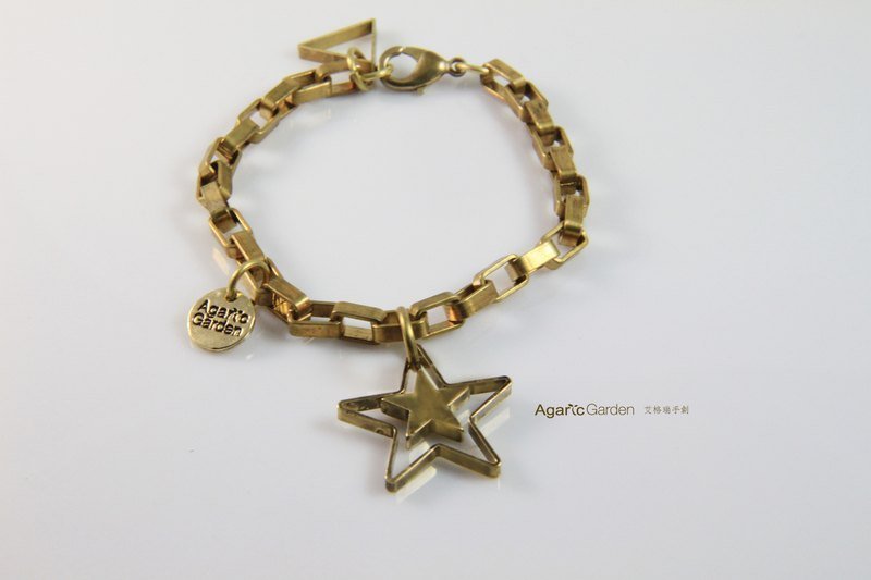 ★ Star Brass Bracelet - Bracelets - Other Metals Gold