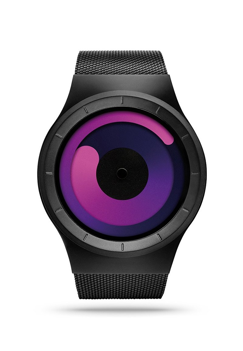 宇宙重力系列腕錶MERCURY (黑/紫, Black / Purple) - 女錶 - 其他金屬 黑色