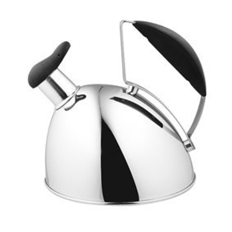 (Refurbished) OSICHEF Mermaid Stainless Steel Flute Teapot 1.8L - Black - เครื่องครัว - โลหะ สีดำ