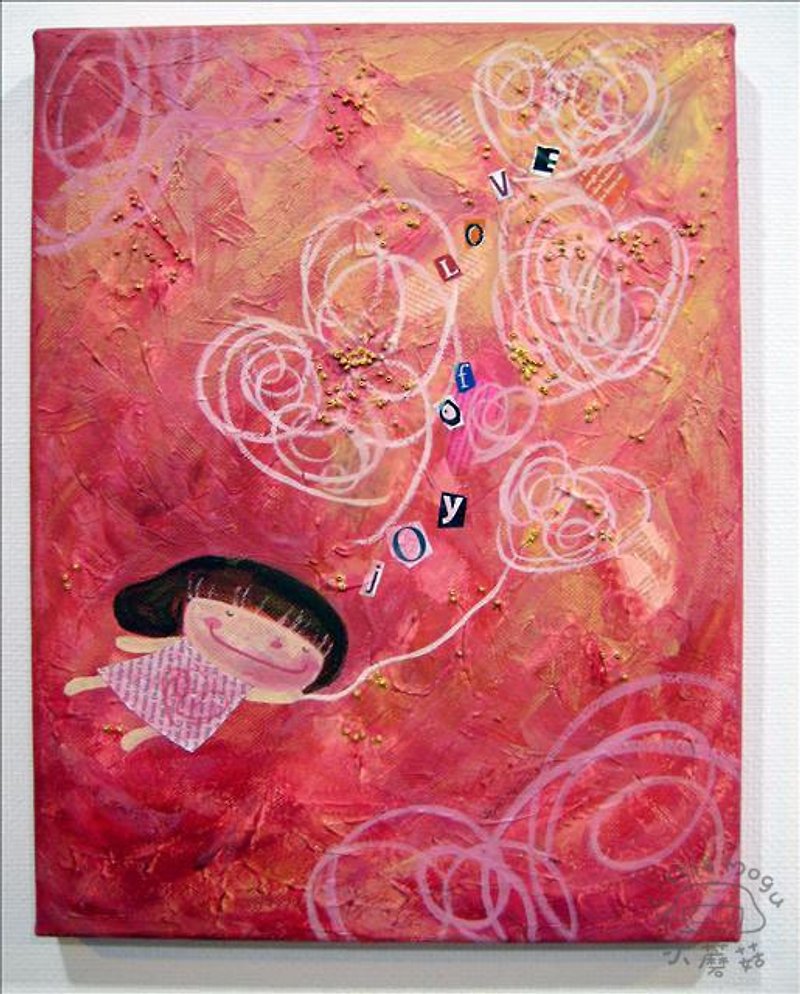 Limited edition frameless reproduction of small mushroom - [Joy of Love] - โปสเตอร์ - วัสดุอื่นๆ สีแดง