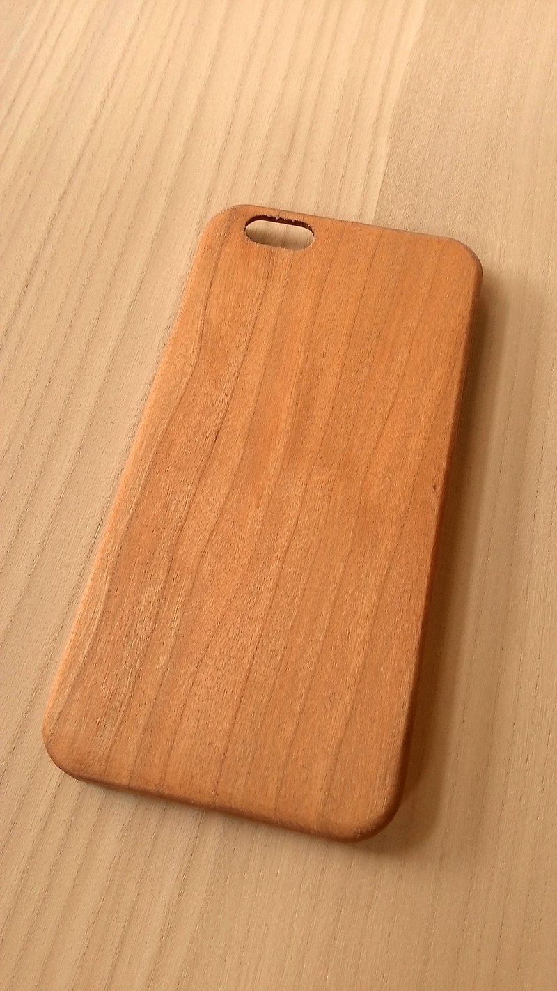 微森林．iPhone 6 純原木 木製手機殼-"櫻桃木"（基本木紋款） - 手機殼/手機套 - 木頭 橘色