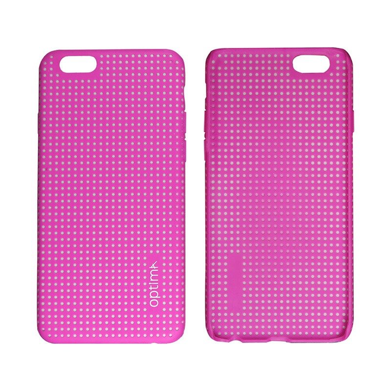 Optima iPhone 6/6s 止滑保護殼 桃紅 (上下無包覆) - 手機殼/手機套 - 矽膠 粉紅色