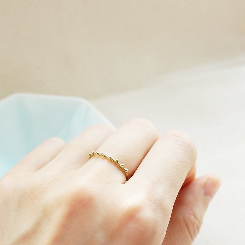 Lady點點戒指 - 純銅款 - 戒指 - 銅/黃銅 金色