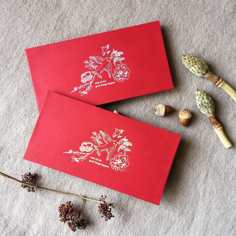 sybil-ho | Continental horizontal envelopes | four-color set (off-white gold silver white hot...) - ถุงอั่งเปา/ตุ้ยเลี้ยง - กระดาษ สีแดง