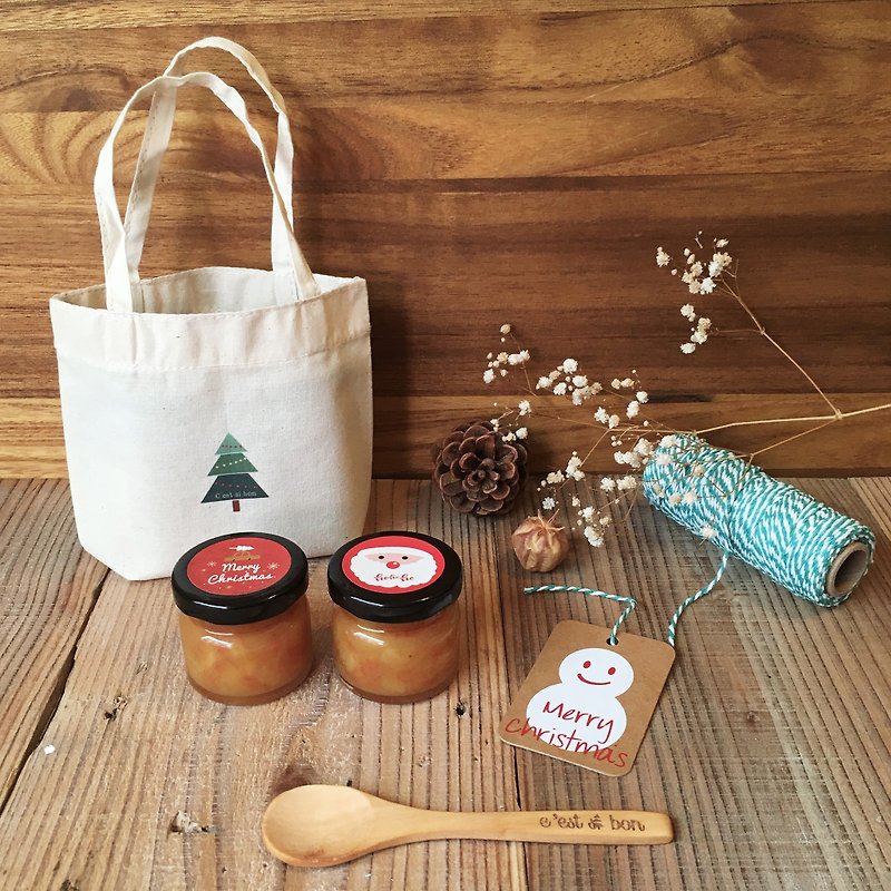 Sold out [Christmas exchange gift] jam set x small tree 50g - แยม/ครีมทาขนมปัง - อาหารสด สีเขียว