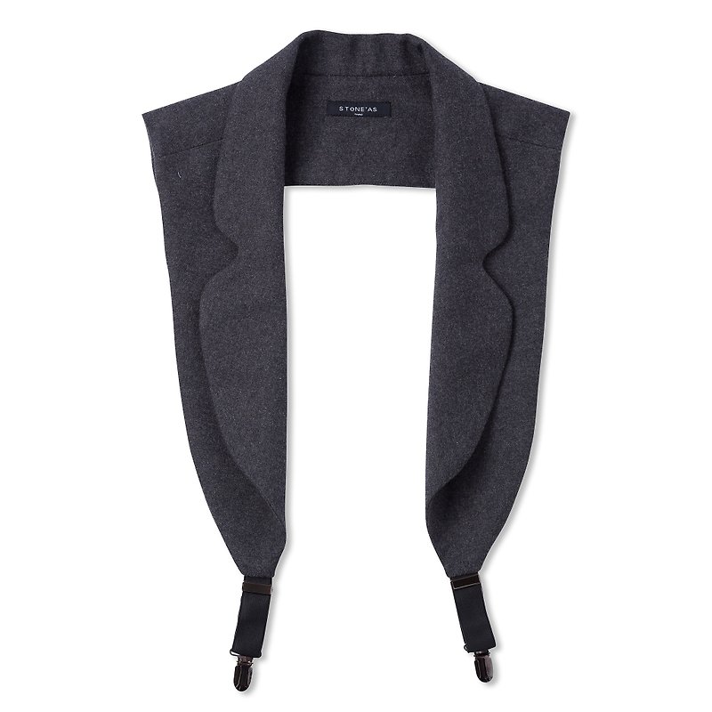 Stone'As Suit collar harness / suit collar halter vest gray - Other - Cotton & Hemp Gray