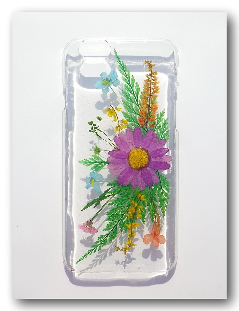 Handmade iphone 6, Resin with Real Flower, Pressed flower, iPhone 6 phone case - เคส/ซองมือถือ - พลาสติก 