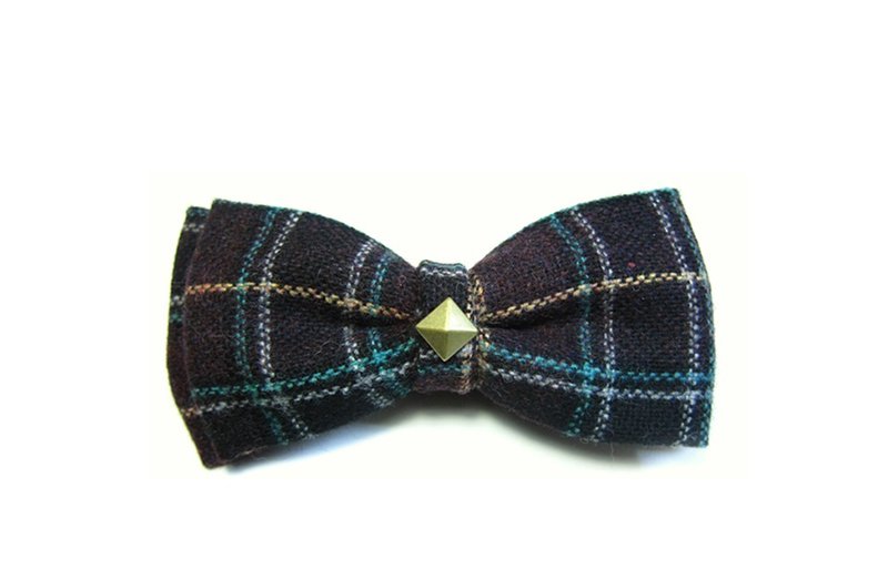 歐式貴族領結Hand-made Bow Tie - 領帶/領帶夾 - 其他材質 紫色