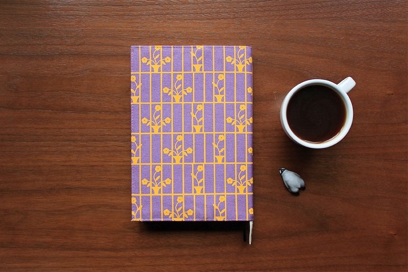 中書衣-鐵花窗3號/淡紫粉 - 書衣/書套 - 其他材質 紫色